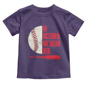 Red October Phillies Toddler T Shirt Retro Philadelphia Baseball Fan TS10 Purple Print Your Wear