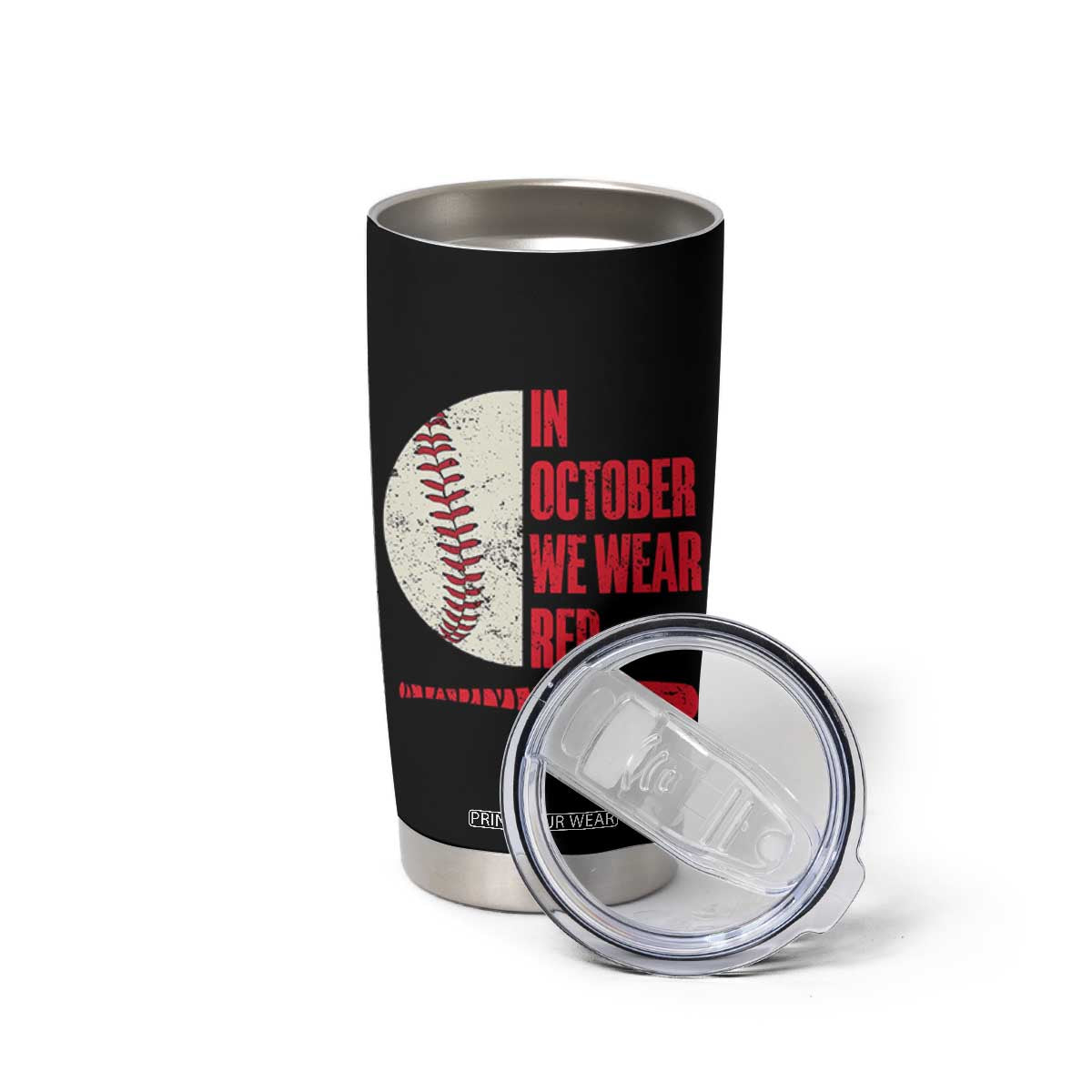 Red October Philly Tumbler Cup Retro Philadelphia Baseball Fan TS10 Print Your Wear
