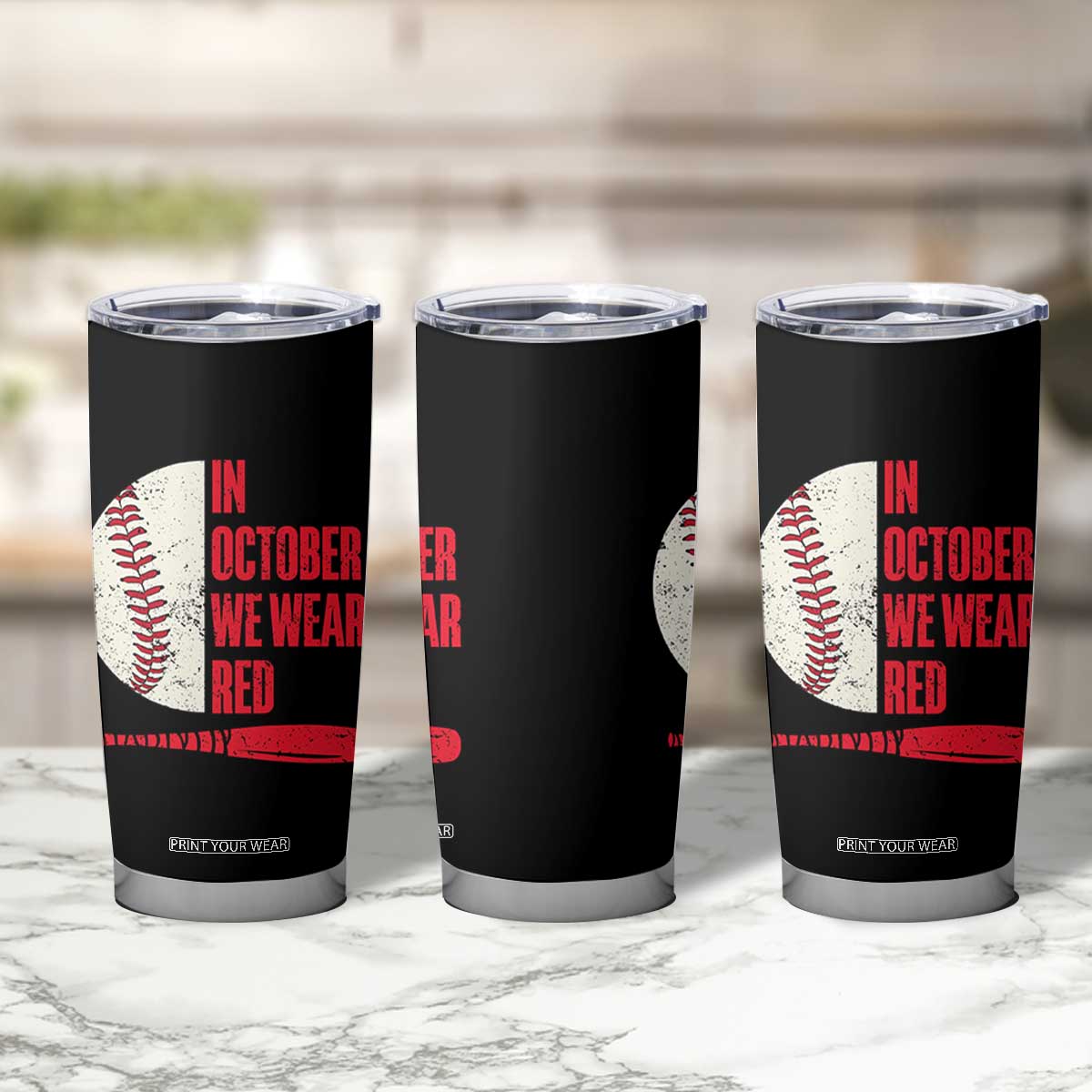 Red October Philly Tumbler Cup Retro Philadelphia Baseball Fan TS10 Print Your Wear
