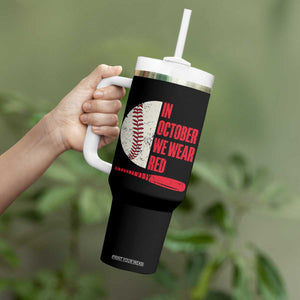 Red October Philly Tumbler With Handle Retro Philadelphia Baseball Fan TS10 Print Your Wear