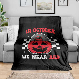Red October Halloween Throw Blanket Vintage Philadelphia Baseball Fan Jackolantern Pumpkin TS10 Print Your Wear