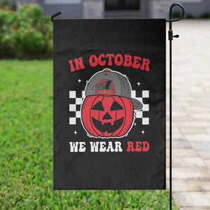 Red October Halloween Garden Flag Vintage Philadelphia Baseball Fan Jackolantern Pumpkin TS10 Print Your Wear