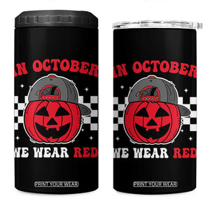 Red October Halloween 4 in 1 Can Cooler Tumbler Vintage Philadelphia Baseball Fan Jackolantern Pumpkin TS10 One Size: 16 oz Black Print Your Wear