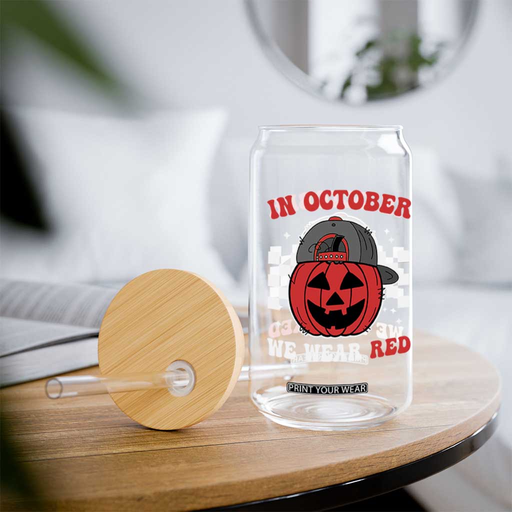 Red October Halloween Glass Can Vintage Philadelphia Baseball Fan Jackolantern Pumpkin TS10 Print Your Wear