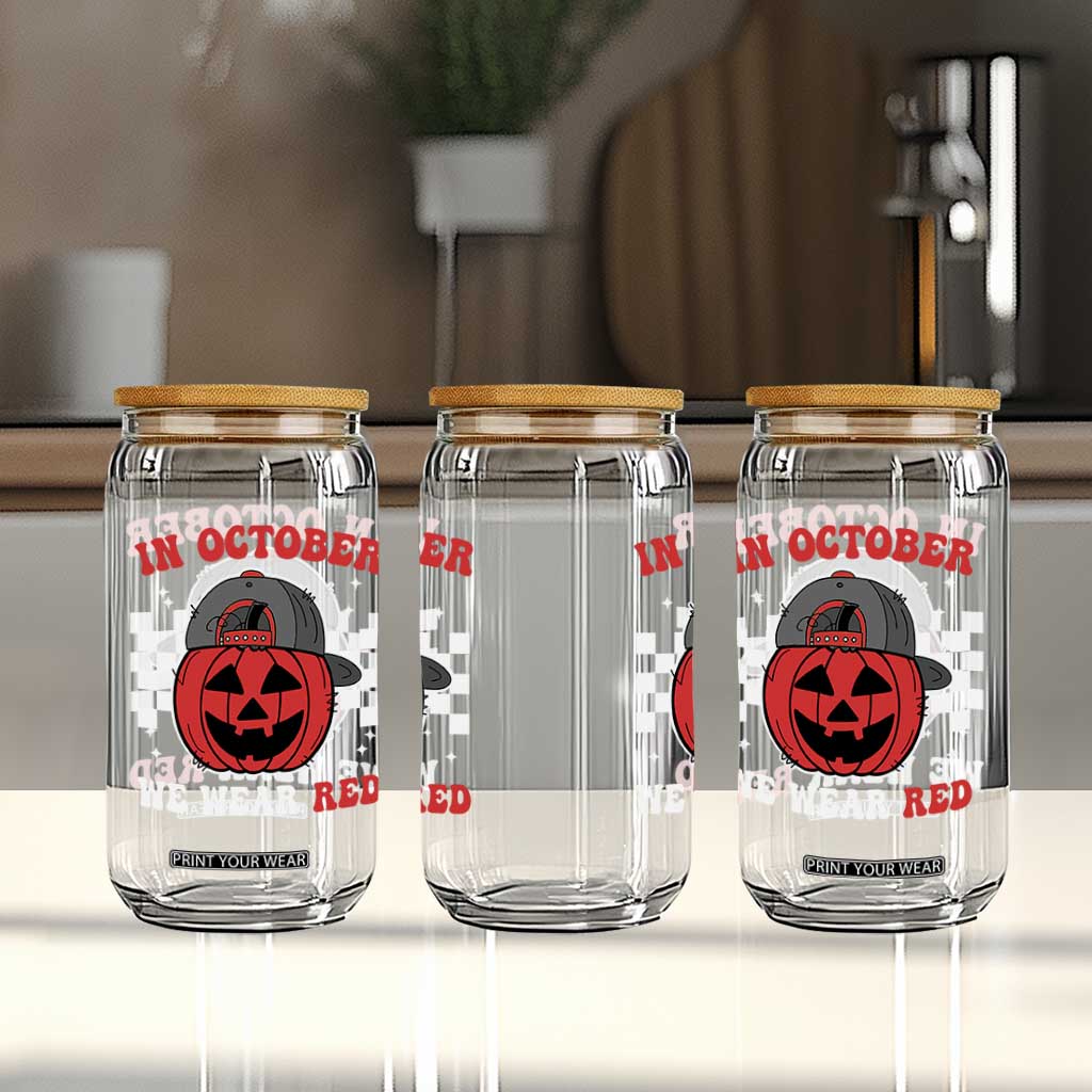 Red October Halloween Glass Can Vintage Philadelphia Baseball Fan Jackolantern Pumpkin TS10 Print Your Wear