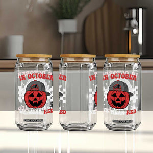 Red October Halloween Glass Can Vintage Philadelphia Baseball Fan Jackolantern Pumpkin TS10 Print Your Wear