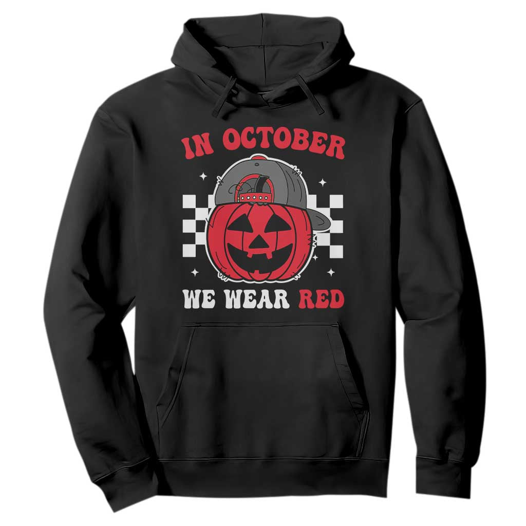 Red October Halloween Hoodie Vintage Philadelphia Baseball Fan Jackolantern Pumpkin TS10 Black Print Your Wear