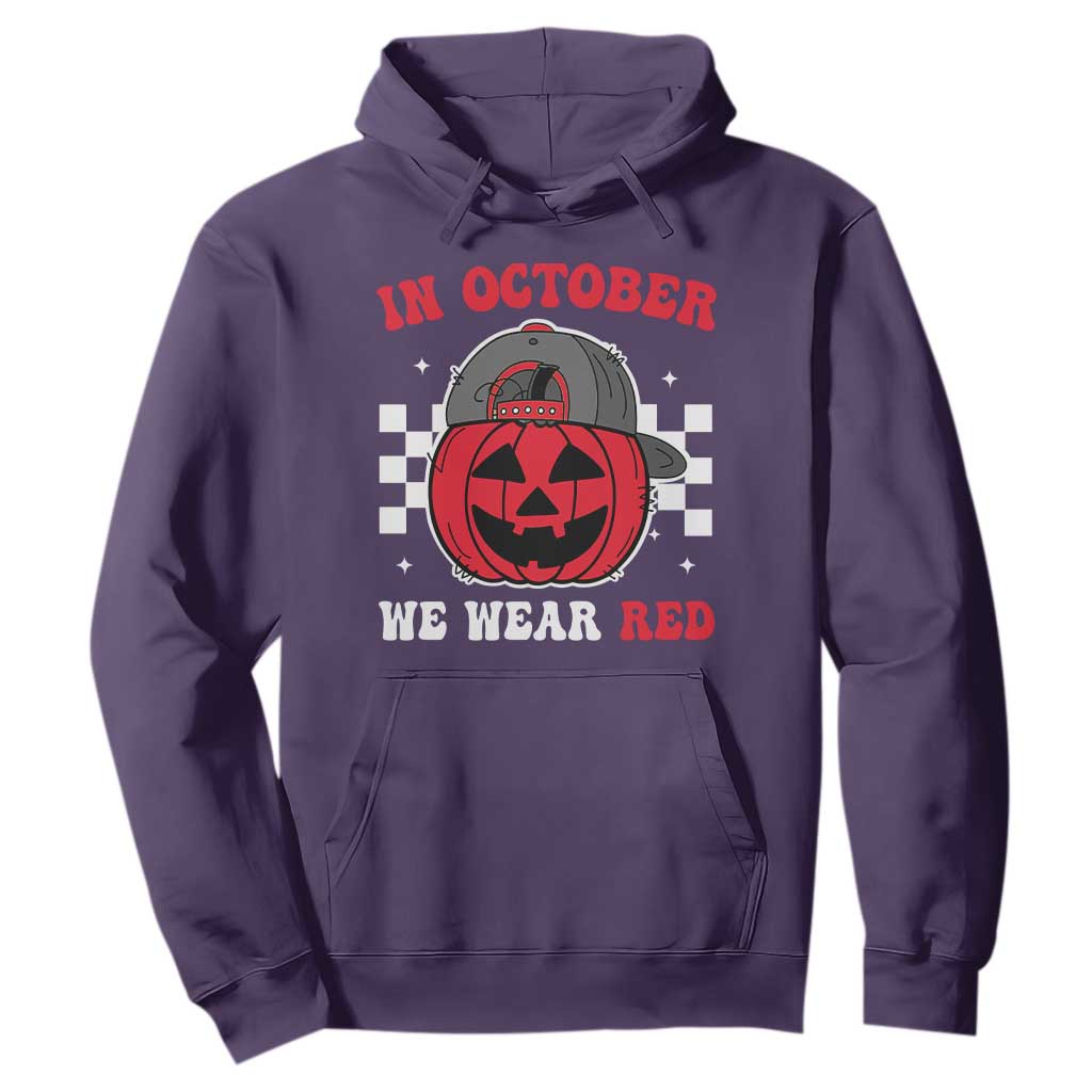Red October Halloween Hoodie Vintage Philadelphia Baseball Fan Jackolantern Pumpkin TS10 Purple Print Your Wear