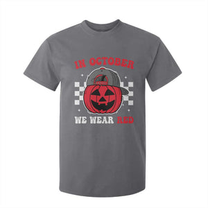 Red October Halloween T Shirt For Kid Vintage Philadelphia Baseball Fan Jackolantern Pumpkin TS10 Charcoal Print Your Wear