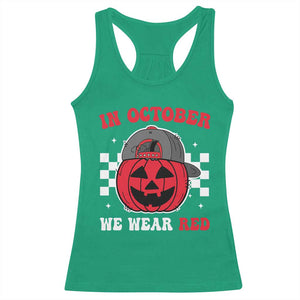 Red October Halloween Racerback Tank Top Vintage Philadelphia Baseball Fan Jackolantern Pumpkin TS10 Irish Green Print Your Wear