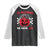 Red October Halloween Raglan Shirt Vintage Philadelphia Baseball Fan Jackolantern Pumpkin TS10 Black White Print Your Wear