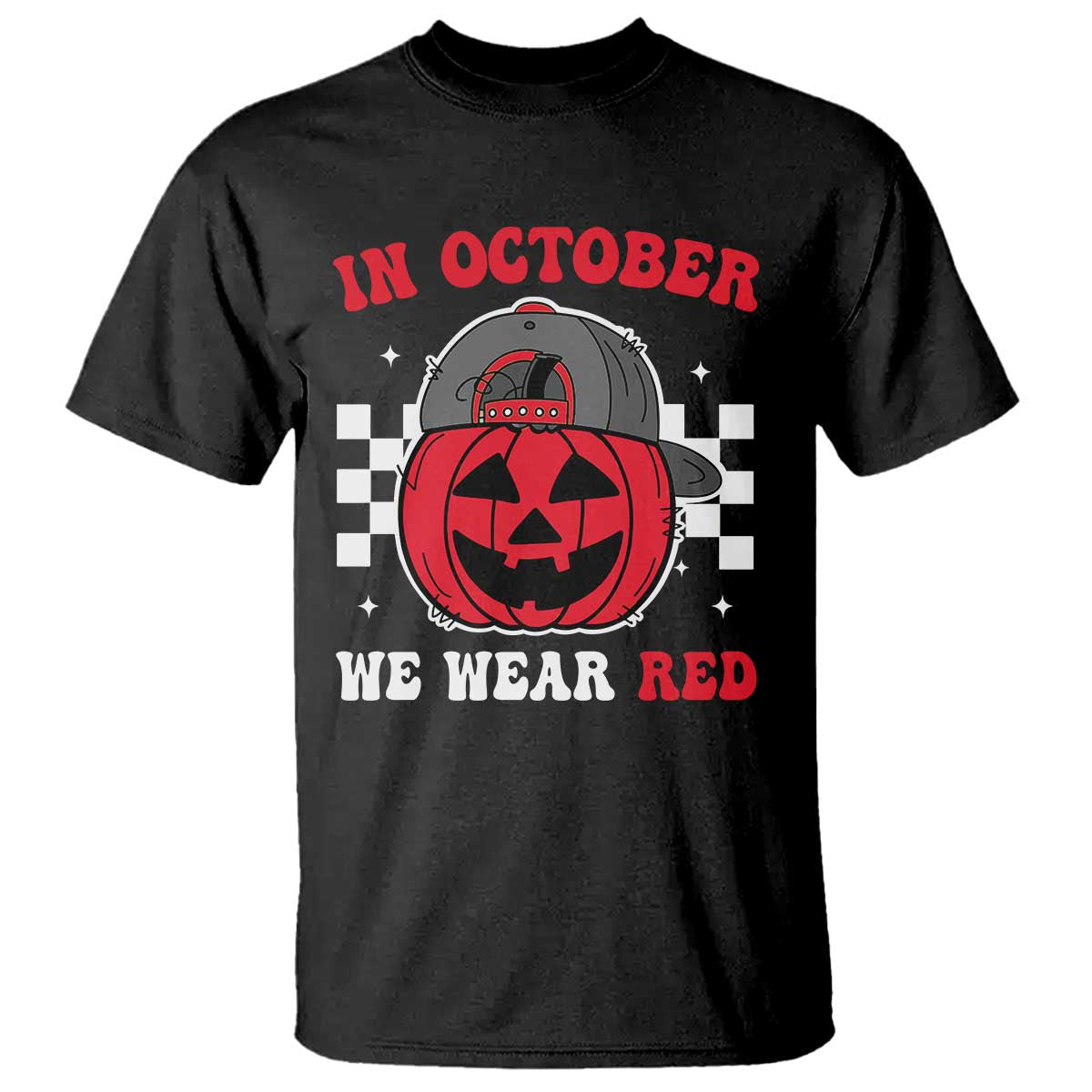 Red October Halloween T Shirt Vintage Philadelphia Baseball Fan Jackolantern Pumpkin TS10 Black Print Your Wear