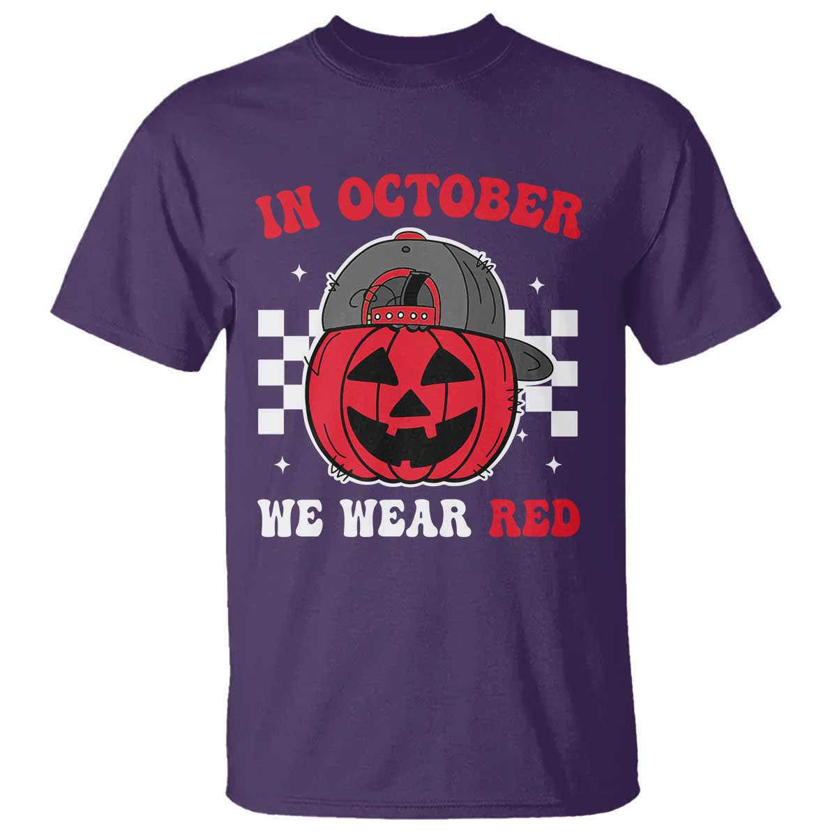 Red October Halloween T Shirt Vintage Philadelphia Baseball Fan Jackolantern Pumpkin TS10 Purple Print Your Wear