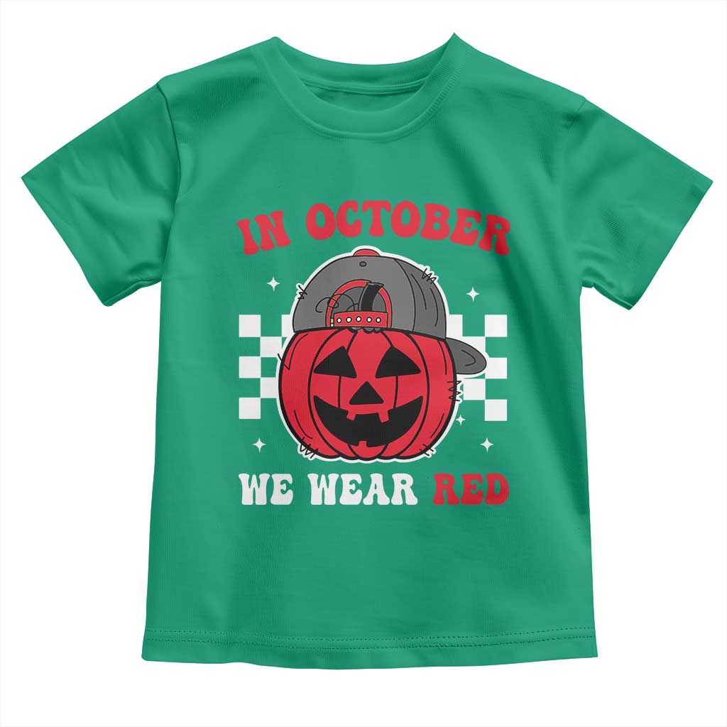 Red October Halloween Toddler T Shirt Vintage Philadelphia Baseball Fan Jackolantern Pumpkin TS10 Irish Green Print Your Wear