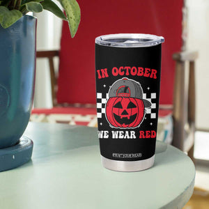 Red October Halloween Tumbler Cup Vintage Philadelphia Baseball Fan Jackolantern Pumpkin TS10 Print Your Wear