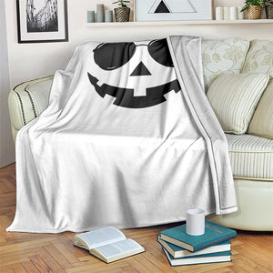 Pumpkin Face Throw Blanket Vintage Jack o Lantern Jackolantern Spooky Season Halloween TS10 Print Your Wear