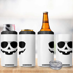 Pumpkin Face 4 in 1 Can Cooler Tumbler Vintage Jack o Lantern Jackolantern Spooky Season Halloween TS10 Print Your Wear