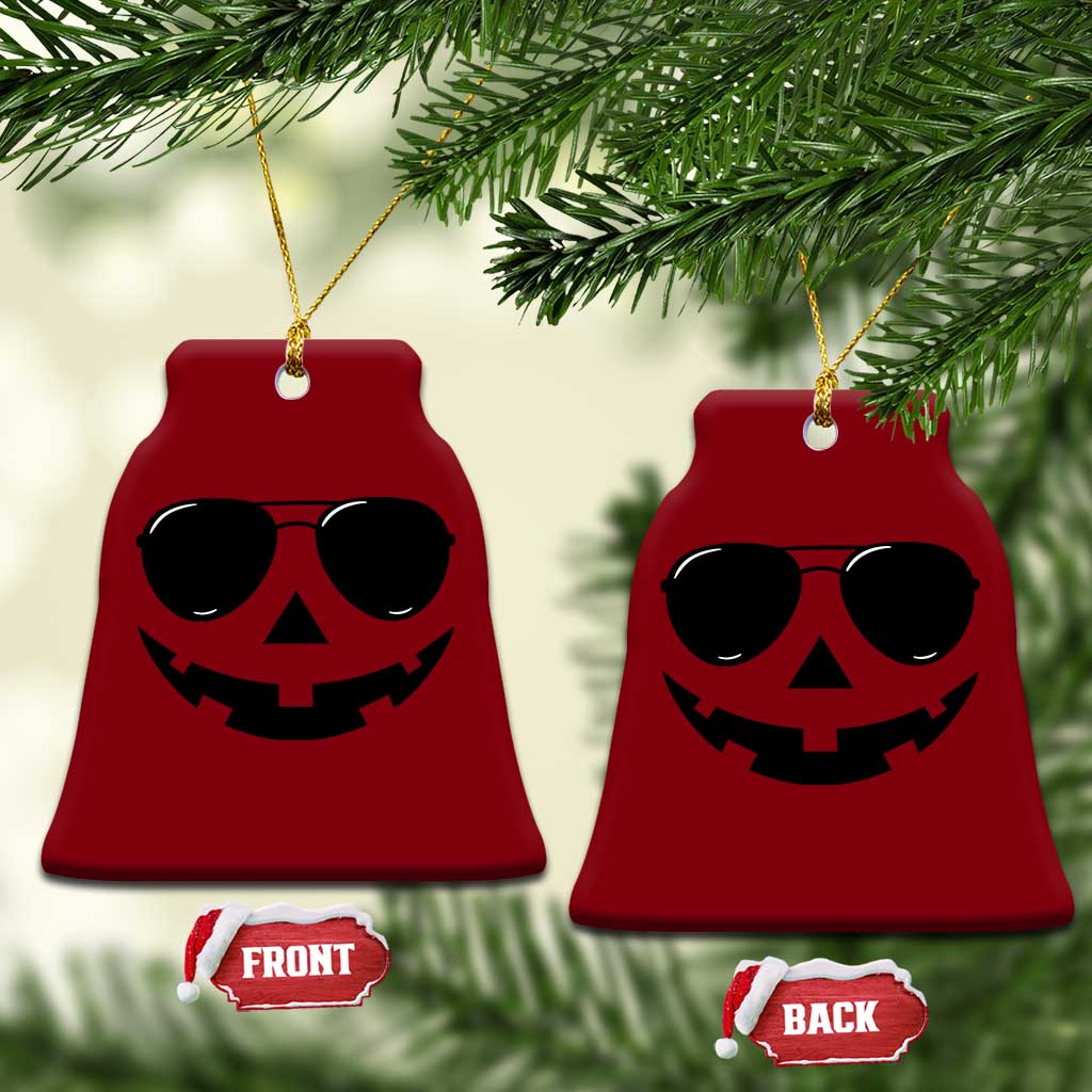 Pumpkin Face Ceramic Ornament Vintage Jack o Lantern Jackolantern Spooky Season Halloween TS10 Print Your Wear