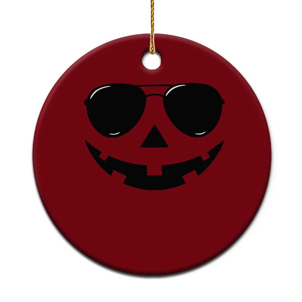 Pumpkin Face Ceramic Ornament Vintage Jack o Lantern Jackolantern Spooky Season Halloween TS10 1pc Red Print Your Wear