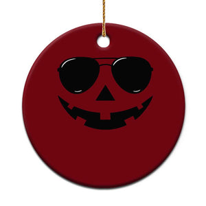 Pumpkin Face Ceramic Ornament Vintage Jack o Lantern Jackolantern Spooky Season Halloween TS10 1pc Red Print Your Wear