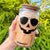 Pumpkin Face Glass Can Vintage Jack o Lantern Jackolantern Spooky Season Halloween TS10 White Print Your Wear