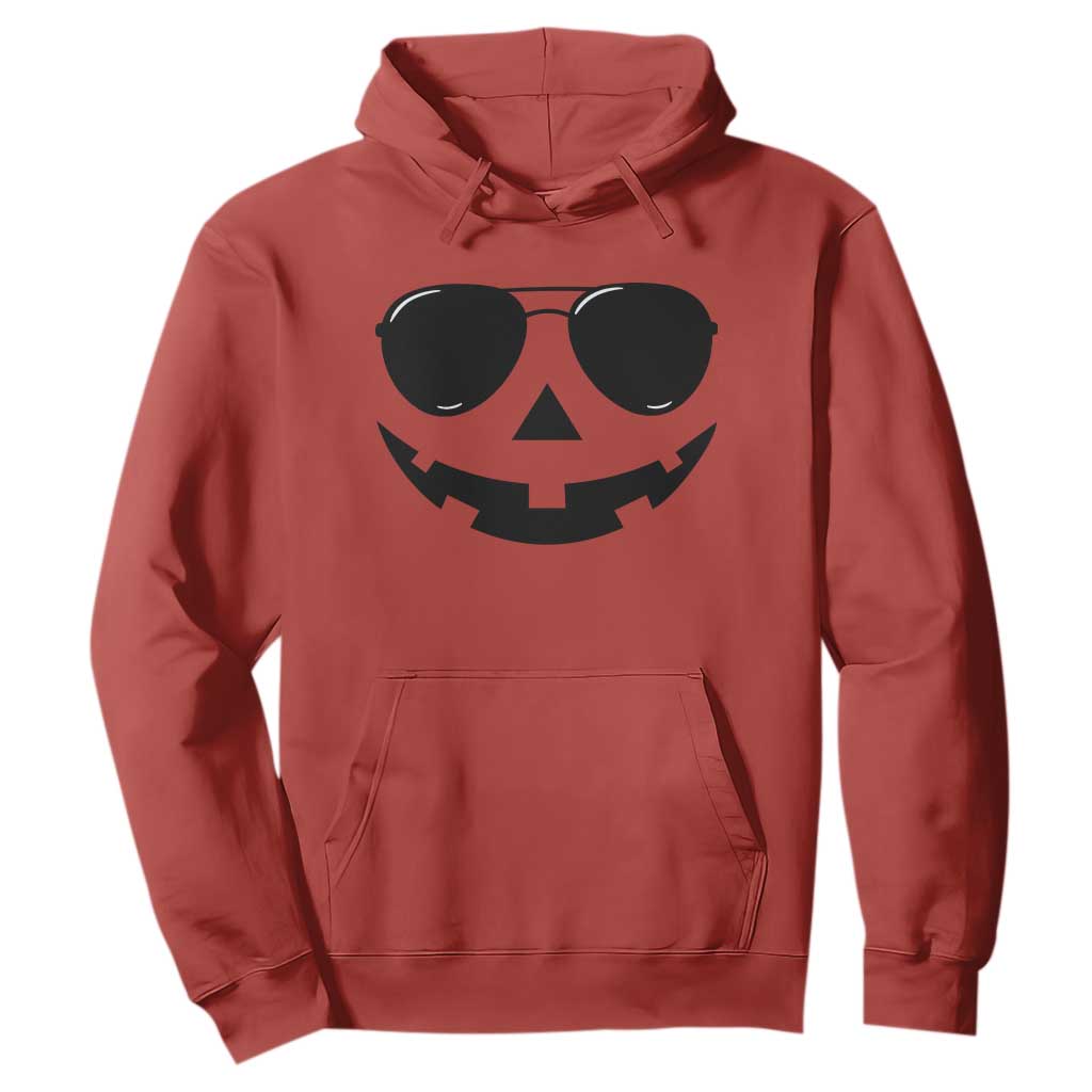 Pumpkin Face Hoodie Vintage Jack o Lantern Jackolantern Spooky Season Halloween TS10 Red Print Your Wear