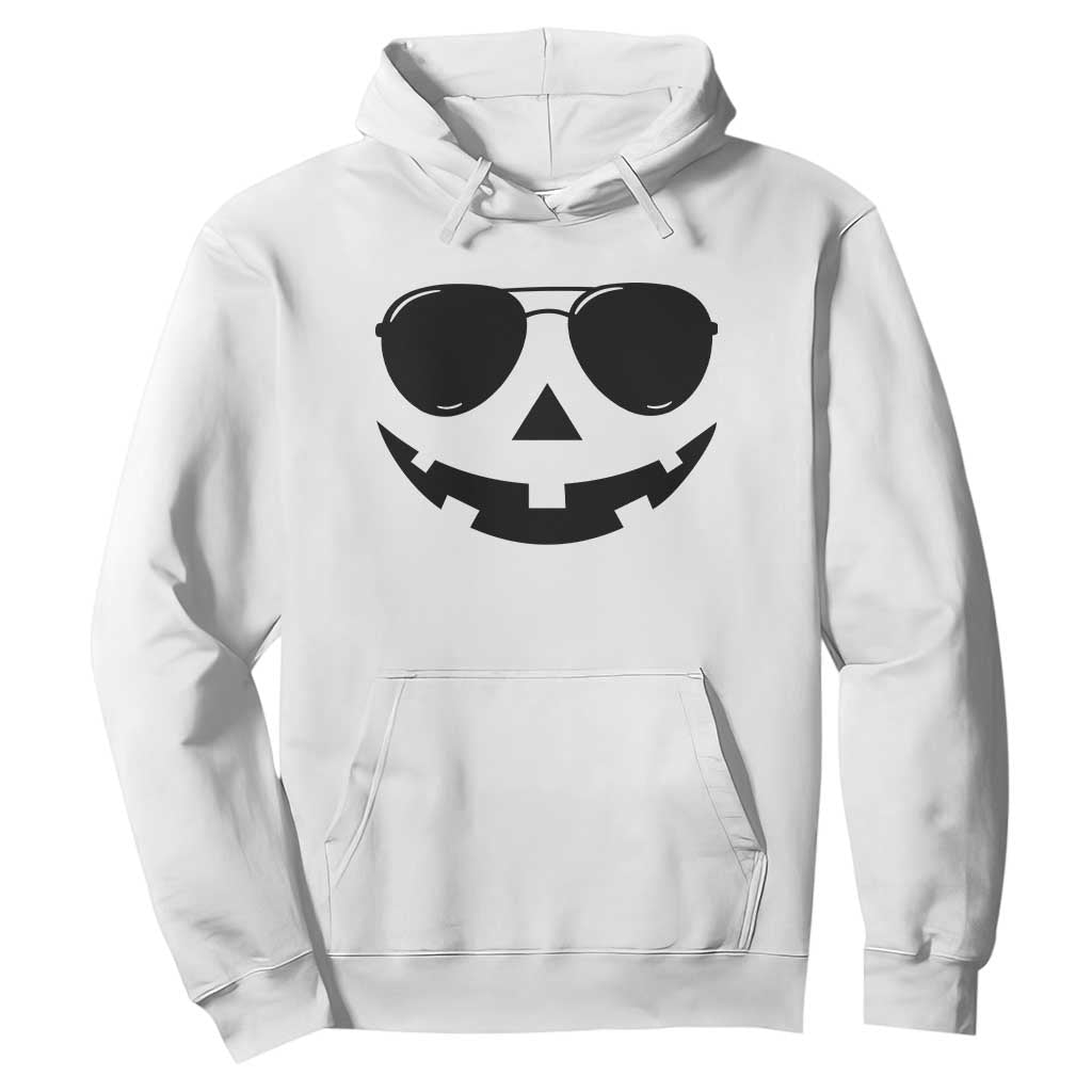 Pumpkin Face Hoodie Vintage Jack o Lantern Jackolantern Spooky Season Halloween TS10 White Print Your Wear