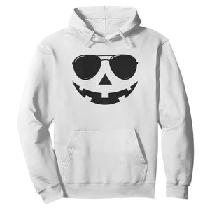Pumpkin Face Hoodie Vintage Jack o Lantern Jackolantern Spooky Season Halloween TS10 White Print Your Wear