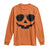 Pumpkin Face Long Sleeve Shirt Vintage Jack o Lantern Jackolantern Spooky Season Halloween TS10 Orange Print Your Wear