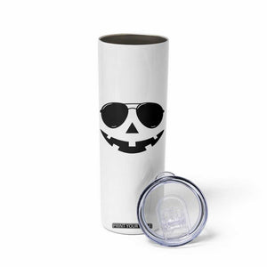 Pumpkin Face Skinny Tumbler Vintage Jack o Lantern Jackolantern Spooky Season Halloween TS10 Print Your Wear