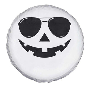 Pumpkin Face Spare Tire Cover Vintage Jack o Lantern Jackolantern Spooky Season Halloween TS10 Print Your Wear