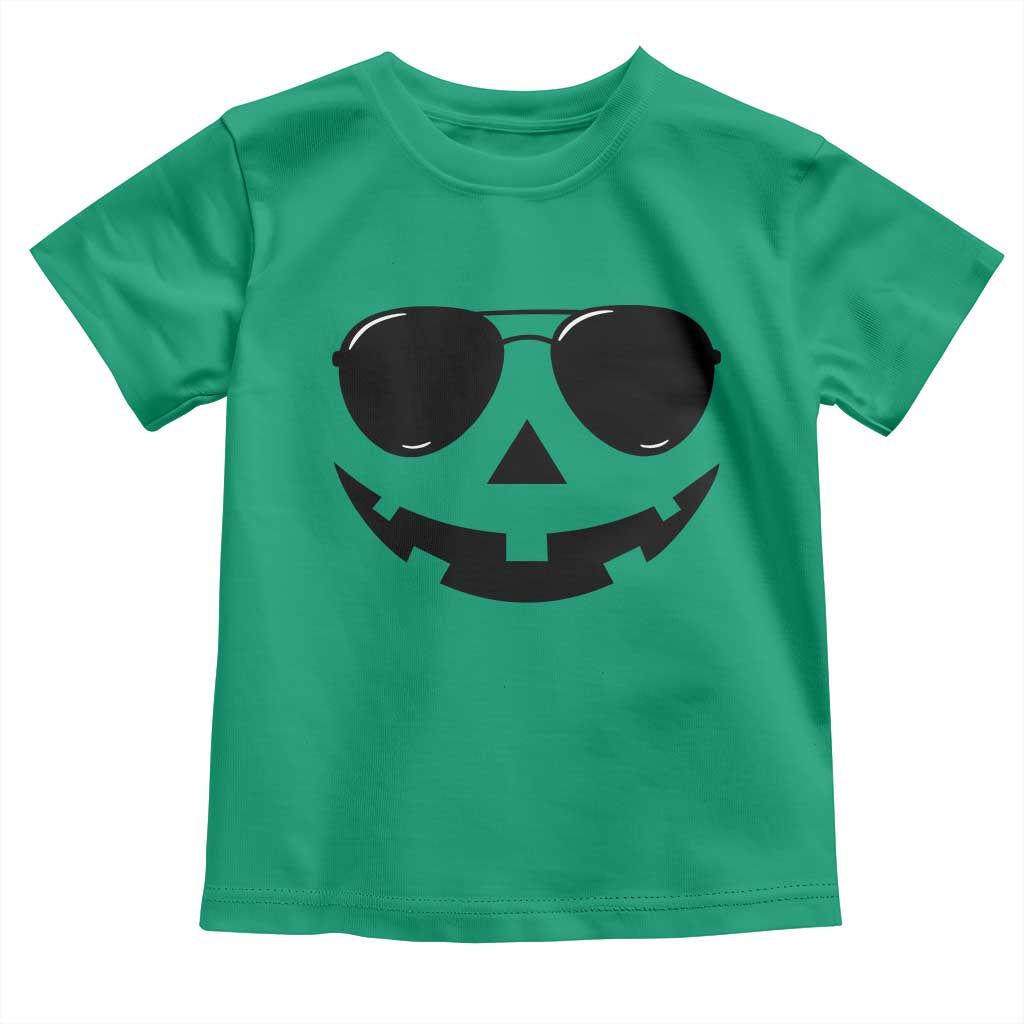 Pumpkin Face Toddler T Shirt Vintage Jack o Lantern Jackolantern Spooky Season Halloween TS10 Irish Green Print Your Wear