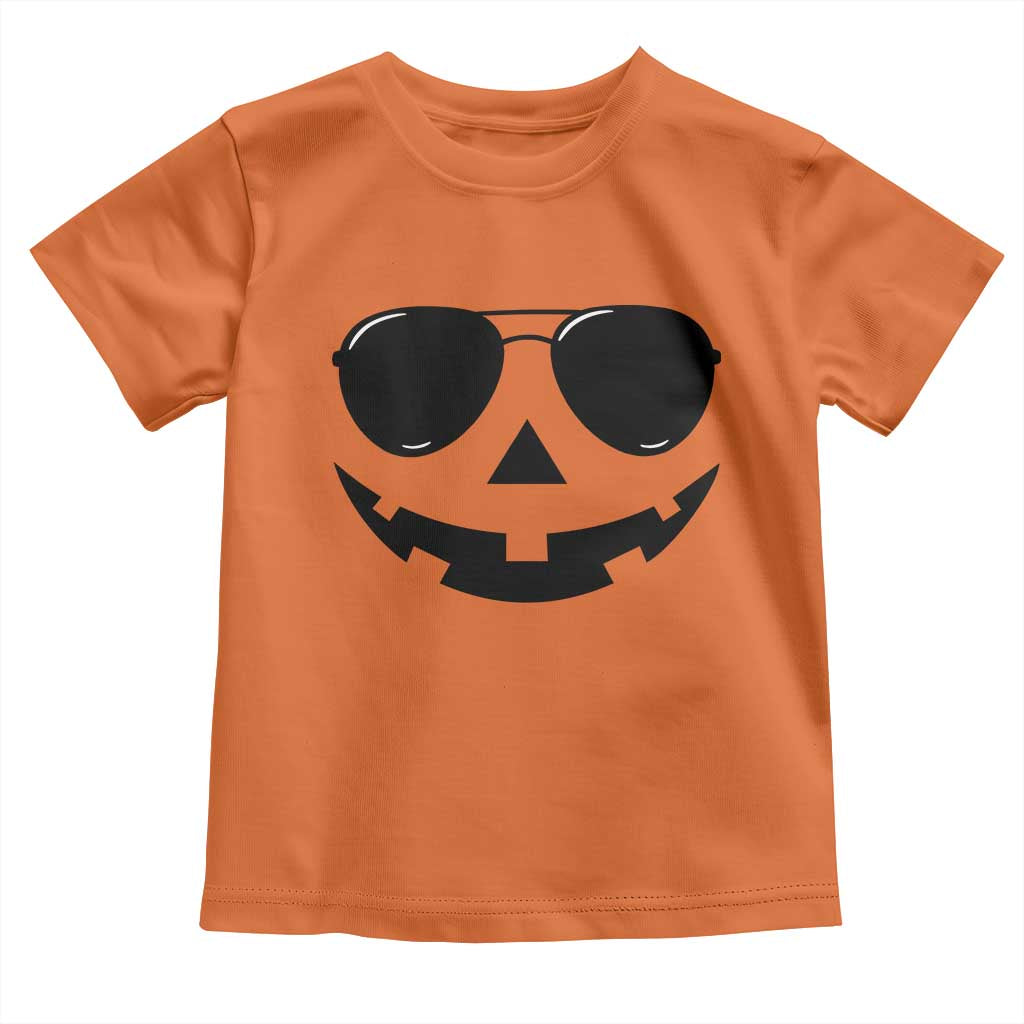 Pumpkin Face Toddler T Shirt Vintage Jack o Lantern Jackolantern Spooky Season Halloween TS10 Orange Print Your Wear