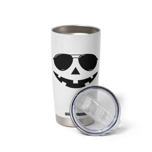 Pumpkin Face Tumbler Cup Vintage Jack o Lantern Jackolantern Spooky Season Halloween TS10 Print Your Wear
