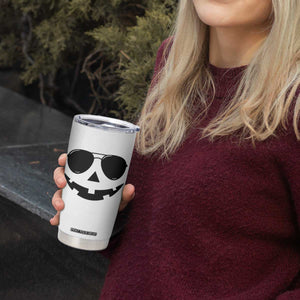 Pumpkin Face Tumbler Cup Vintage Jack o Lantern Jackolantern Spooky Season Halloween TS10 Print Your Wear