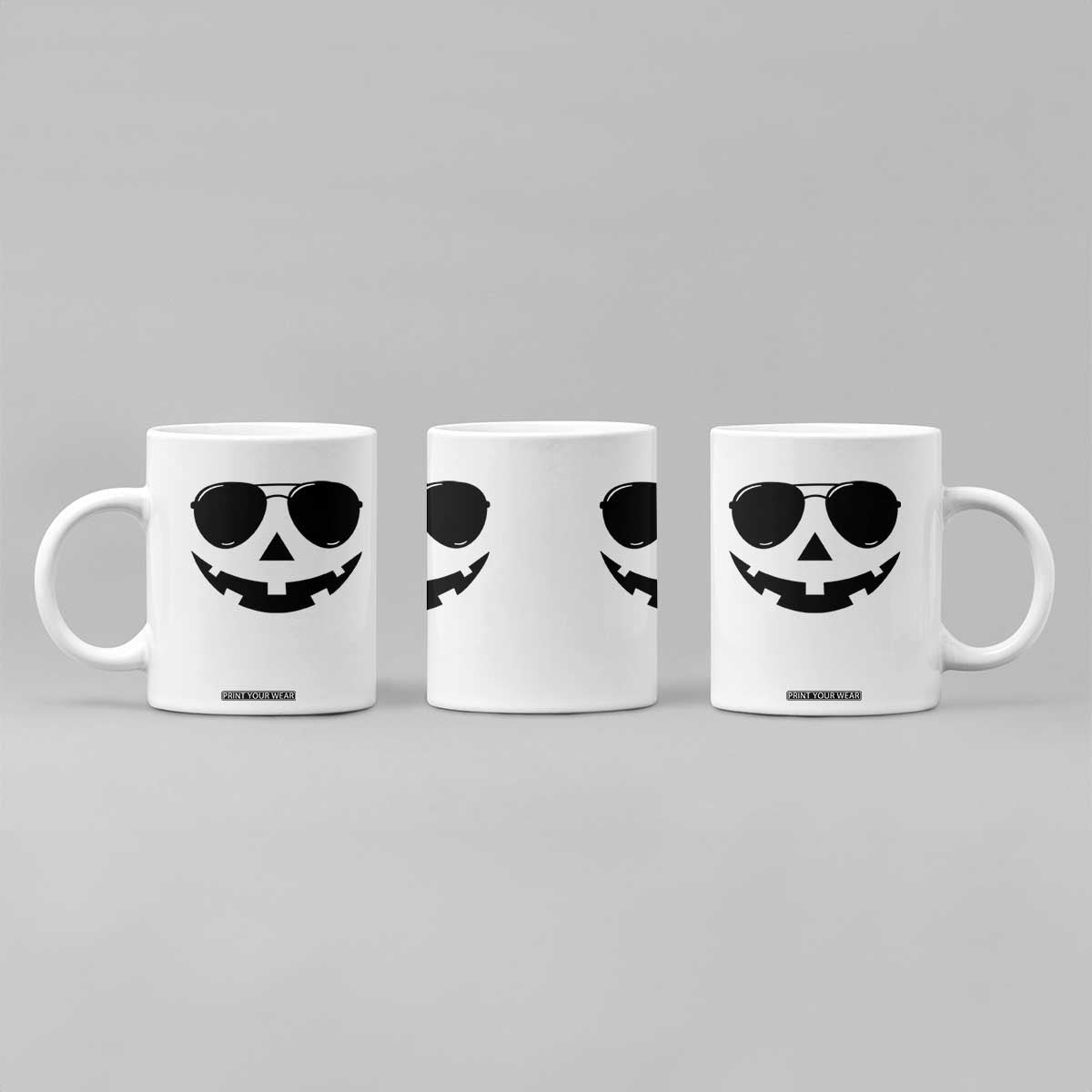 Pumpkin Face Coffee Mug Vintage Jack o Lantern Jackolantern Spooky Season Halloween TS10 Print Your Wear
