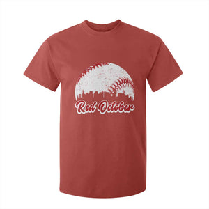 Vintage Red October T Shirt For Kid Philadelphia Skyline Retro Philly Cityscape TS10 Red Print Your Wear
