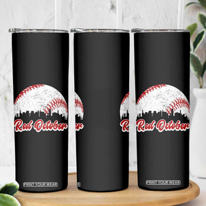 Vintage Red October Skinny Tumbler Philadelphia Skyline Retro Philly Cityscape TS10 Print Your Wear