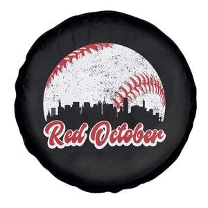 Vintage Red October Spare Tire Cover Philadelphia Skyline Retro Philly Cityscape TS10 Print Your Wear