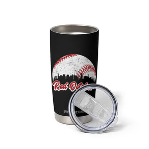 Vintage Red October Tumbler Cup Philadelphia Skyline Retro Philly Cityscape TS10 Print Your Wear