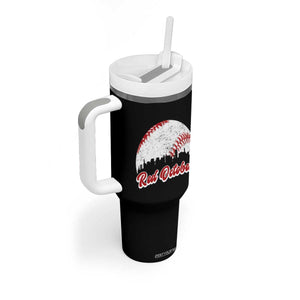 Vintage Red October Tumbler With Handle Philadelphia Skyline Retro Philly Cityscape TS10 Print Your Wear