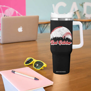 Vintage Red October Tumbler With Handle Philadelphia Skyline Retro Philly Cityscape TS10 Print Your Wear
