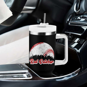 Vintage Red October Tumbler With Handle Philadelphia Skyline Retro Philly Cityscape TS10 Print Your Wear