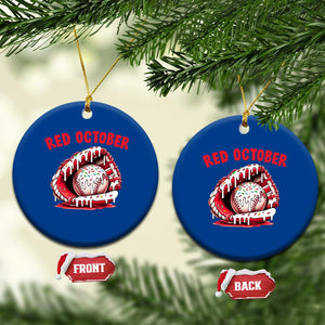 Red October Ceramic Ornament Baseball Drip Ice Cream Sprinkles Baseball Glove TS10 1pc Blue Print Your Wear