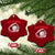 Red October Ceramic Ornament Baseball Drip Ice Cream Sprinkles Baseball Glove TS10 Print Your Wear