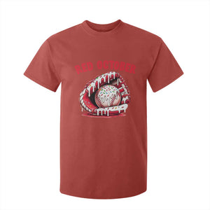 Red October T Shirt For Kid Baseball Drip Ice Cream Sprinkles Baseball Glove TS10 Red Print Your Wear