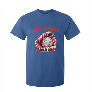 Red October T Shirt For Kid Baseball Drip Ice Cream Sprinkles Baseball Glove TS10 Royal Blue Print Your Wear