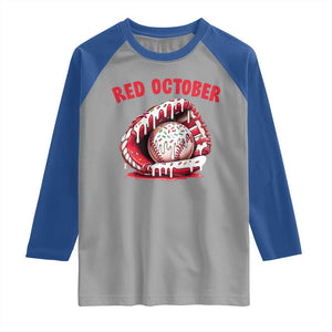 Red October Raglan Shirt Baseball Drip Ice Cream Sprinkles Baseball Glove TS10 Sport Gray Royal Print Your Wear