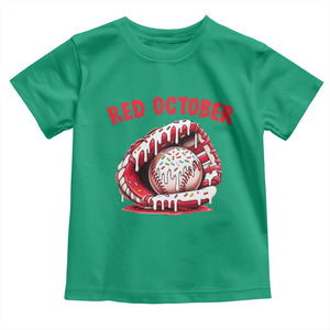 Red October Toddler T Shirt Baseball Drip Ice Cream Sprinkles Baseball Glove TS10 Irish Green Print Your Wear