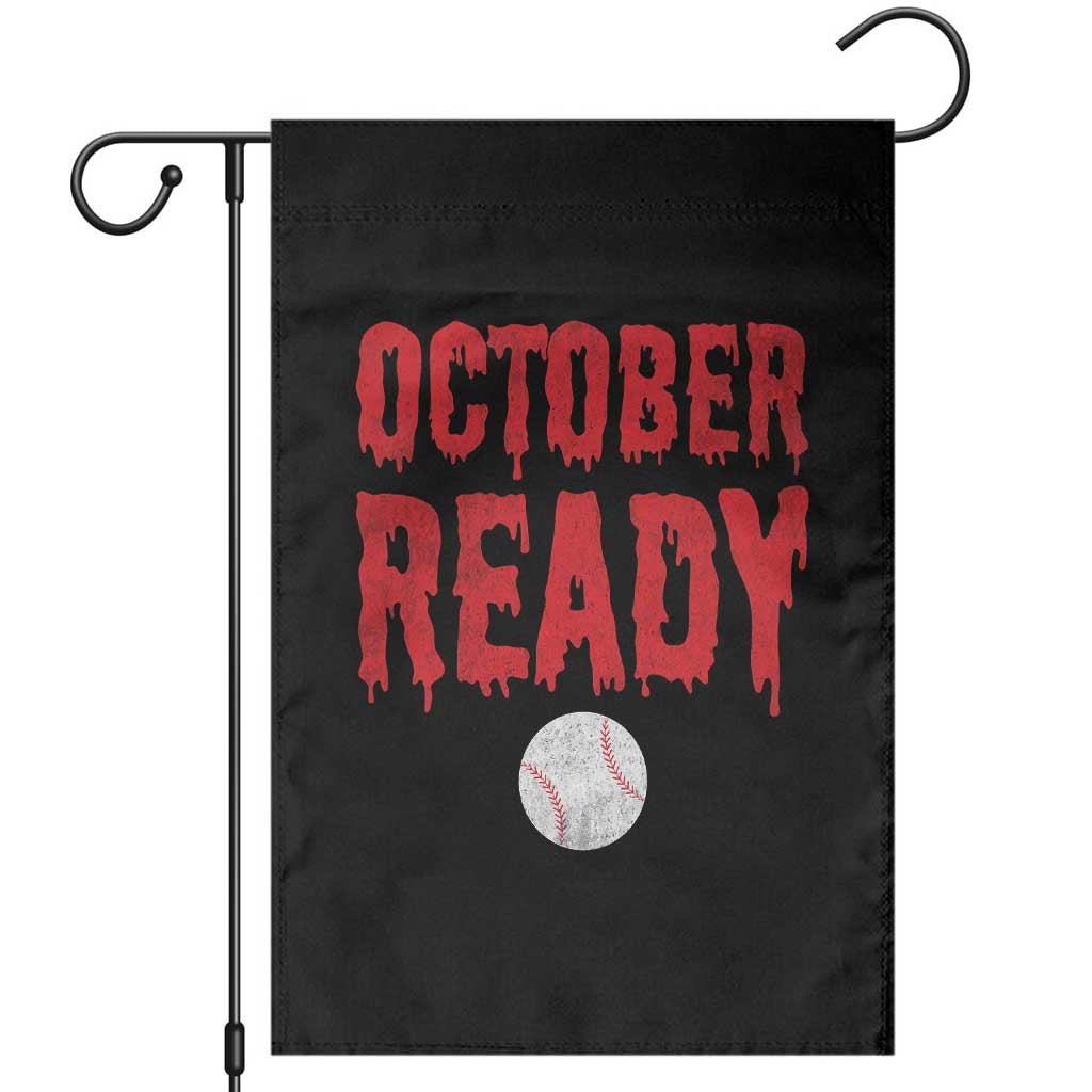 October Ready Garden Flag Philadelphia Playoff Baseball Gift Halloween Costume TS10 Black Print Your Wear